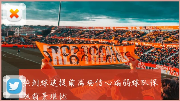 热刺球迷提前离场信心减弱球队保级前景堪忧